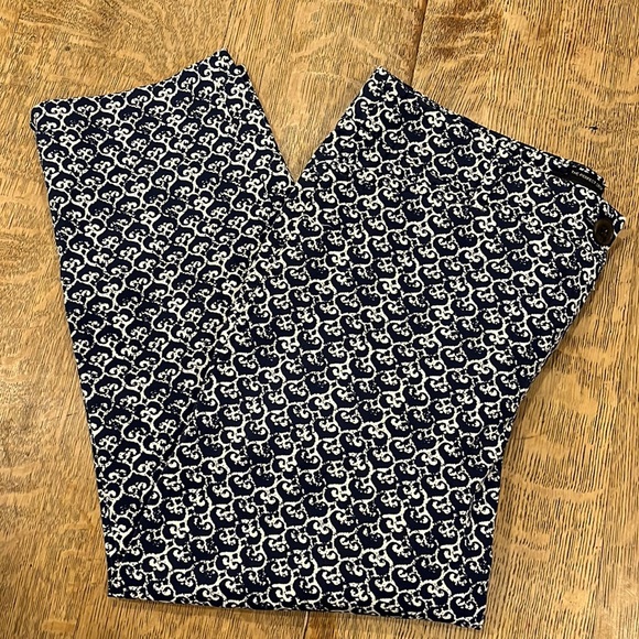Talbots Pants - Talbots The Perfect Crop Navy/White Pants